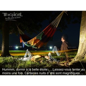 Lot de 2 fixations hamac marron