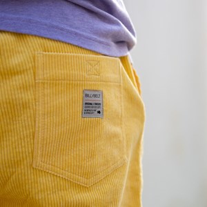 Short en velours jaune - m