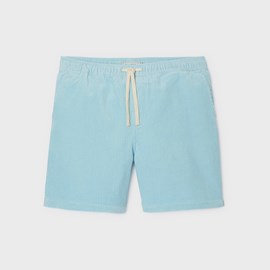 Short en velours bleu clair - l