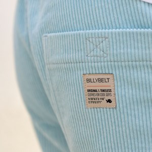 Short en velours bleu clair - l