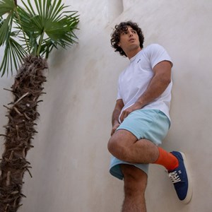 Short en velours bleu clair - xxl