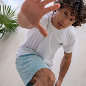 Short en velours bleu clair - xxl