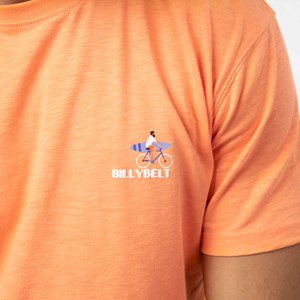 T-shirt imprimé vélo orange - xl