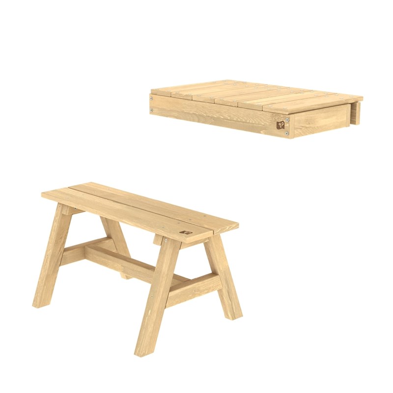 Étagère pour maisonnette + banc