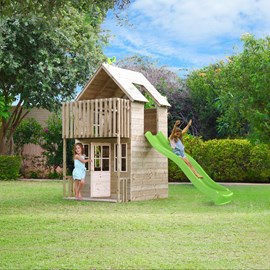 Maisonnette cabane avec toboggan