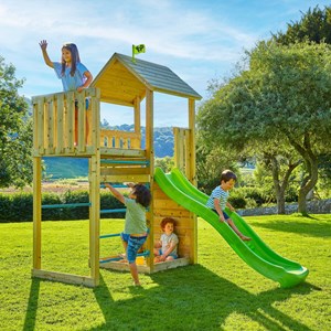 Aire jeux double plateforme