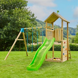 Aire de jeux plateforme toboggan