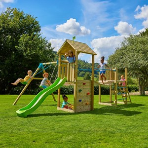 Aire jeux double plateforme