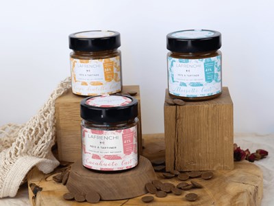 Trio de pâtes à tartiner chocolat lait