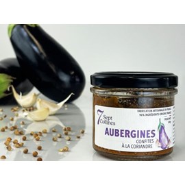 Aubergines confites à la coriandre