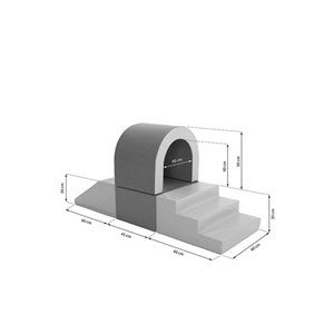 Ensemble xxl blocs en mousse blanc-beige