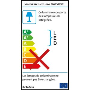 Lampe led en lévitation en bois clair me