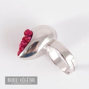 Bague végétale goutte fleurs