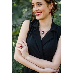 Bague végétale goutte fleurs