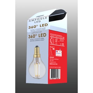 Ampoule lampe e14 led filament droits 4w