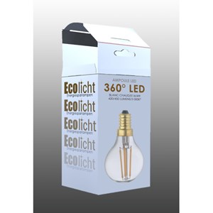 Ampoule lampe e14 led filament droits 4w