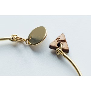 Bracelet en laiton et bois
