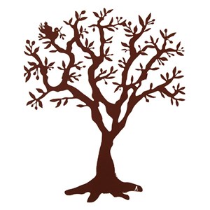 Arbre de vie olivier mural 60 cm