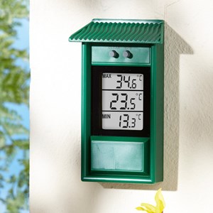 Thermomètre électronique mini-maxi vert