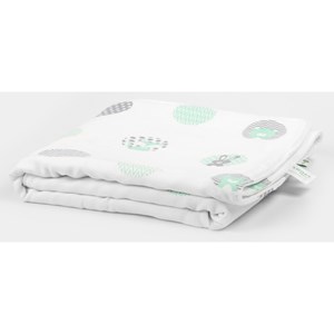 Couverture bébé forêt en coton bio