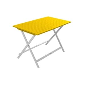 Table de jardin pliante rectangulaire