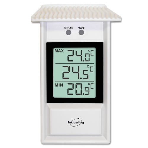 Thermomètre à aiguille fond blanc Carlinea - Feu Vert