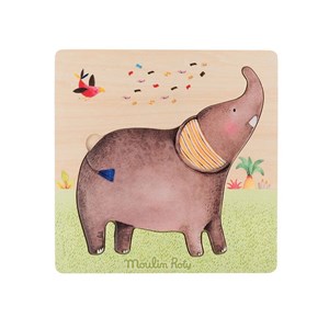 Puzzle éléphant bois