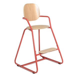 Chaise haute évolutive tibu rouge