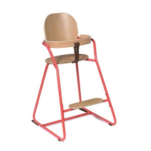 Chaise haute évolutive tibu rouge