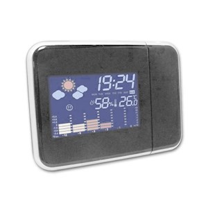 Réveil-projecteur station météo