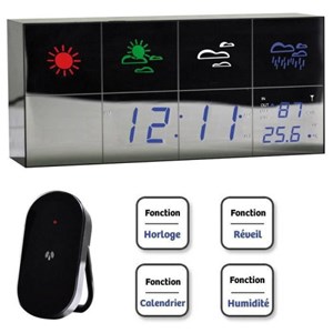 Station météo électronique design mirror