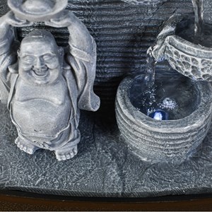 Fontaine bouddha rieur