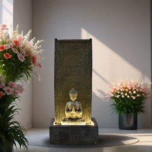 Fontaine xl mur bouddha