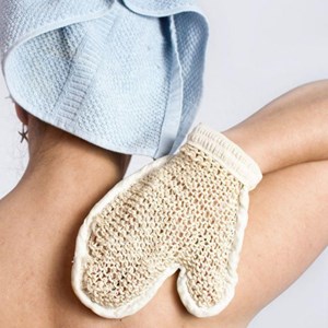 Gants de massage en crin