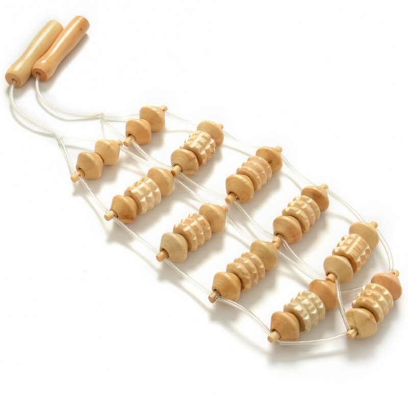 Lanière de massage en bois