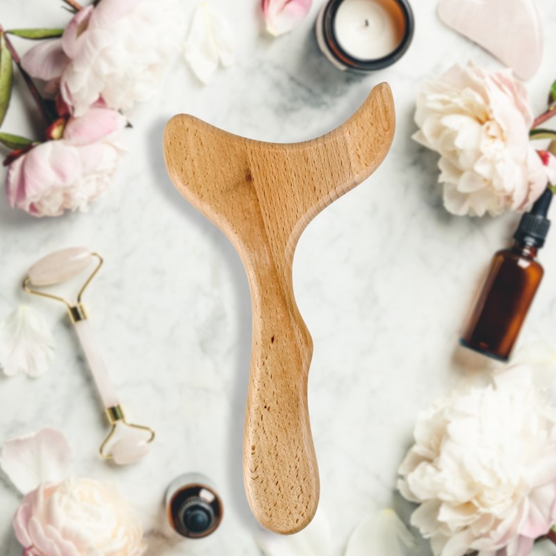 Roue de massage en bois