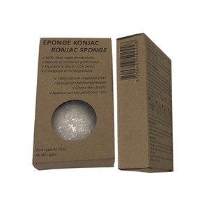 Eponge konjac au charbon de bambou