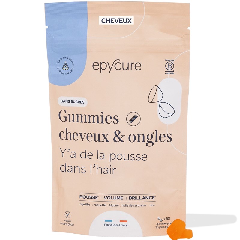 Epycure - Gummies cheveux & ongles sans sucre