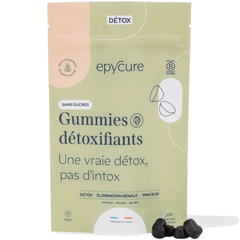 Gummies détoxifiants sans sucres