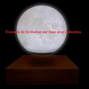 Globe lune moonflight 3d lumineux 10cm (