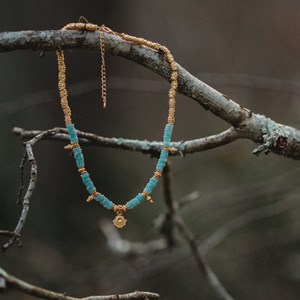 Collier ras de cou en amazonite