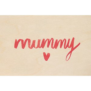 Carte postale bois mummy