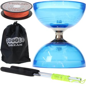 Kit diabolo cyclone quartz bleu + baguet