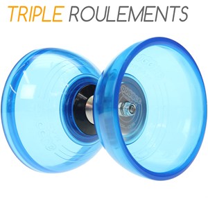 Kit diabolo cyclone quartz bleu + baguet