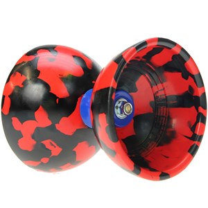 Kit diabolo jester noir et rouge + bague