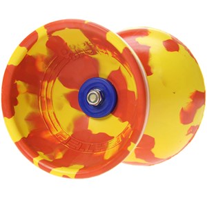 Kit diabolo jester rouge et jaune + bagu
