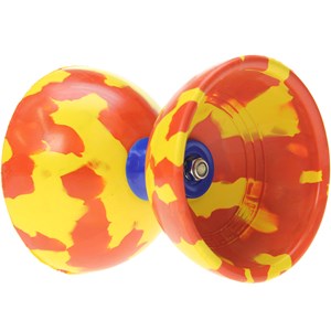 Kit diabolo jester rouge et jaune + bagu