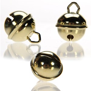Lot de 21 grelots or 19mm