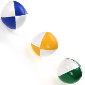 Lot de 3 balles molles 120g bleu vert et