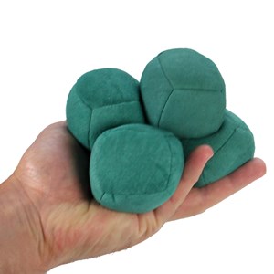 Lot de 5 balles de jongle uglies vertes